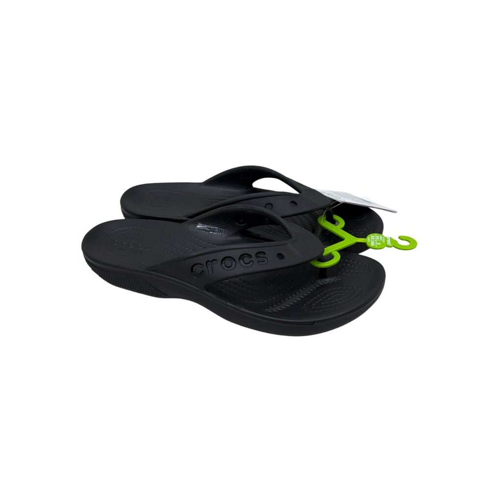 Crocs Baya II Black Flip Flop Thong Sandals Shoes 208192-001 Mens 6 Womens 8 NEW